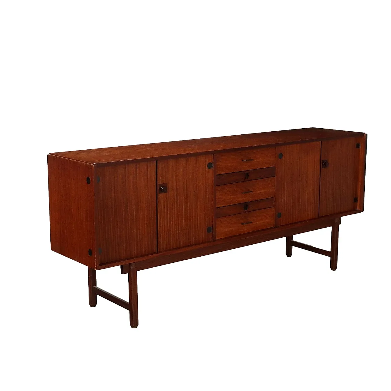 Credenza in mogano impiallacciato, anni '60 1