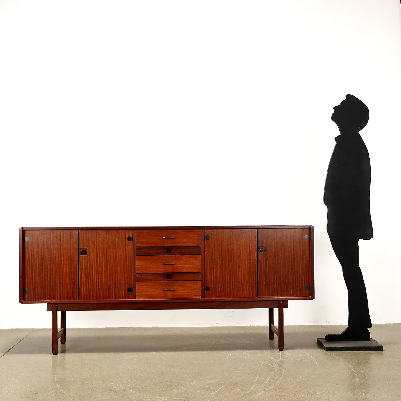 Credenza in mogano impiallacciato, anni '60 2