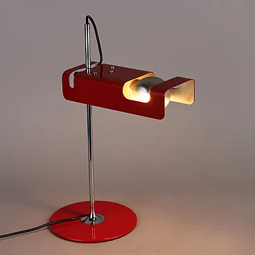 Red Spider table lamp by Joe Colombo for Oluce, 1960s