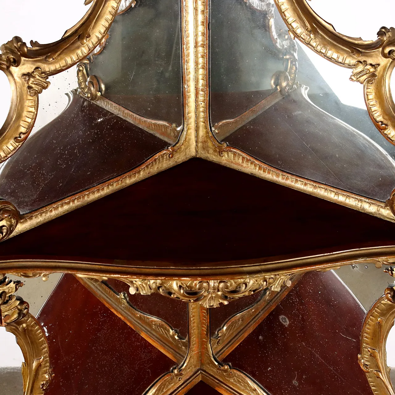 Corner cupboard in mahogany, early 20th century 8