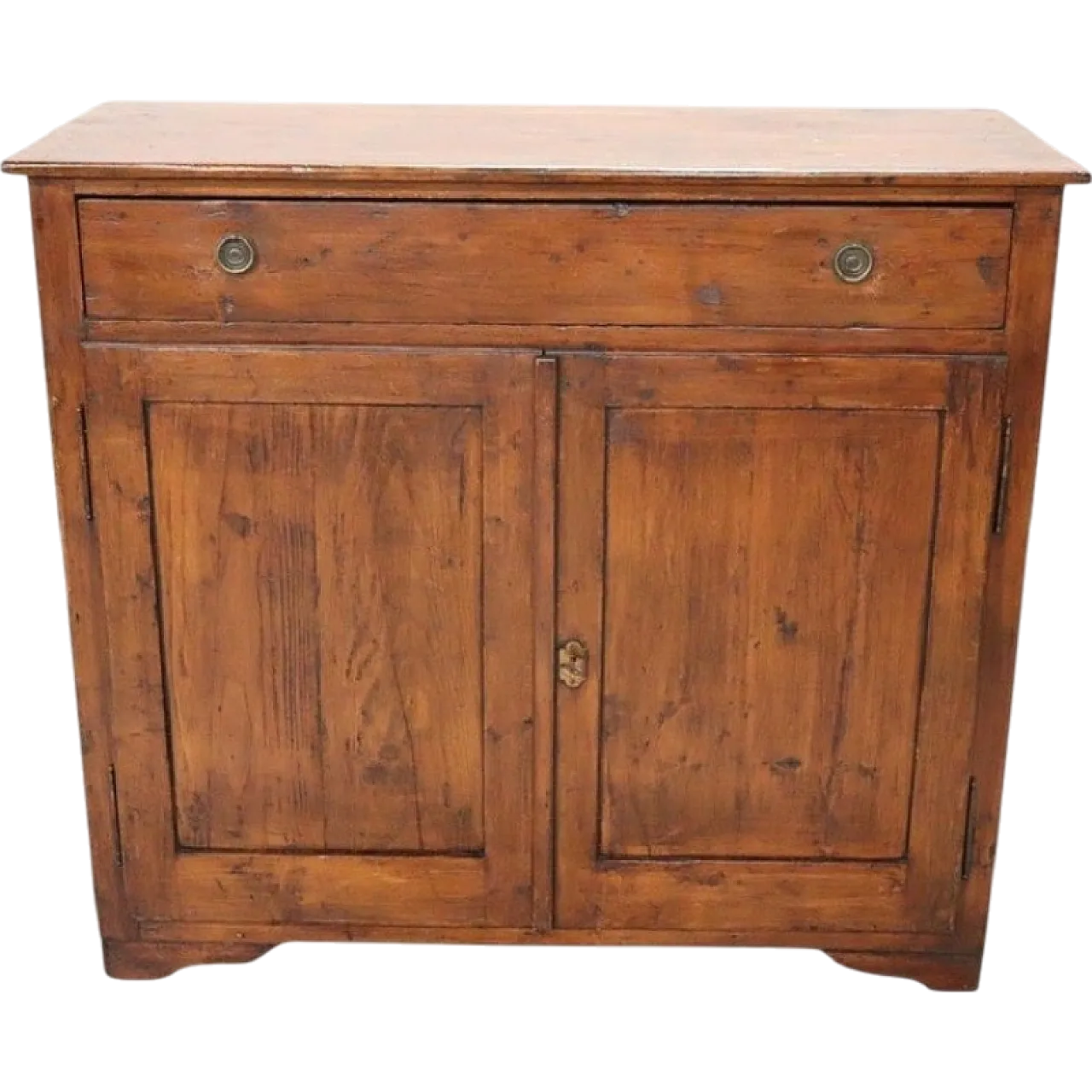 Rustic fir sideboard with 2 doors, 1900s 15