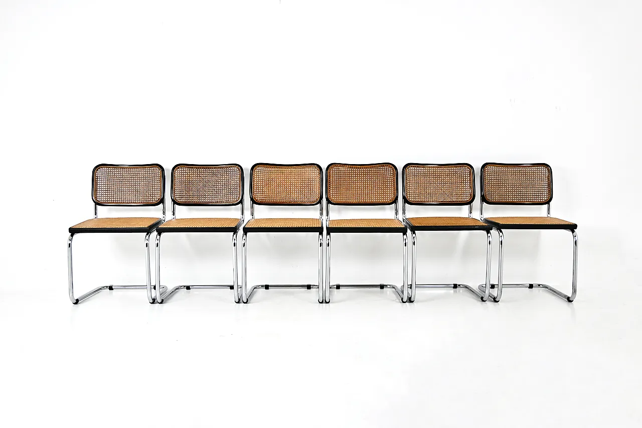 6 dining Chairs Style B32 by Marcel Breuer, 90s 3