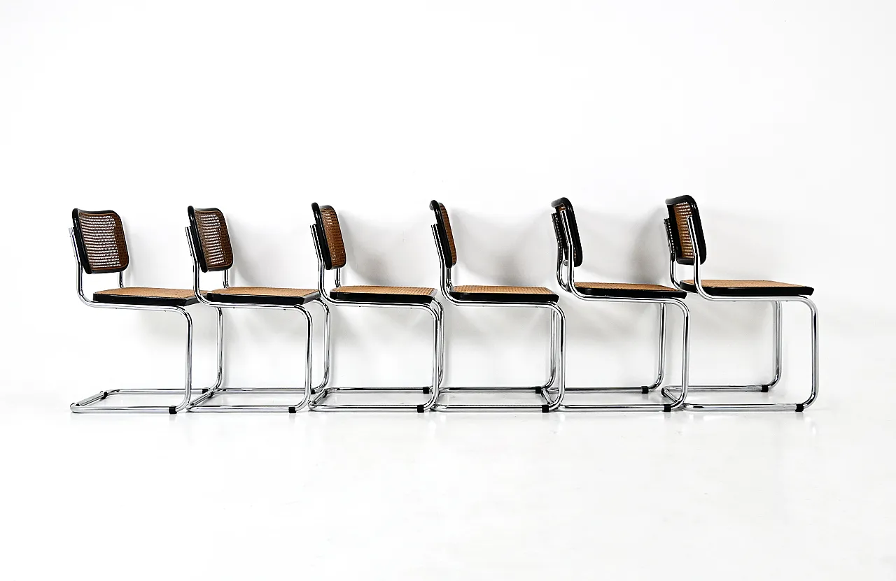 6 dining Chairs Style B32 by Marcel Breuer, 90s 4