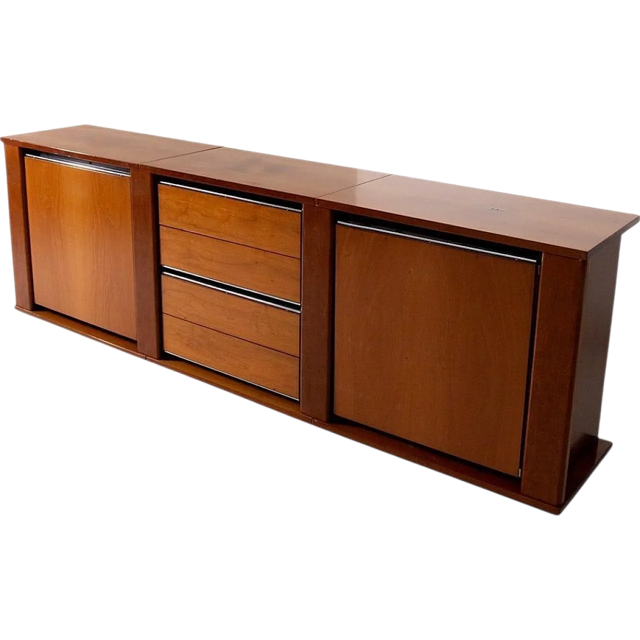 Credenza in legno e metallo, anni '70 13