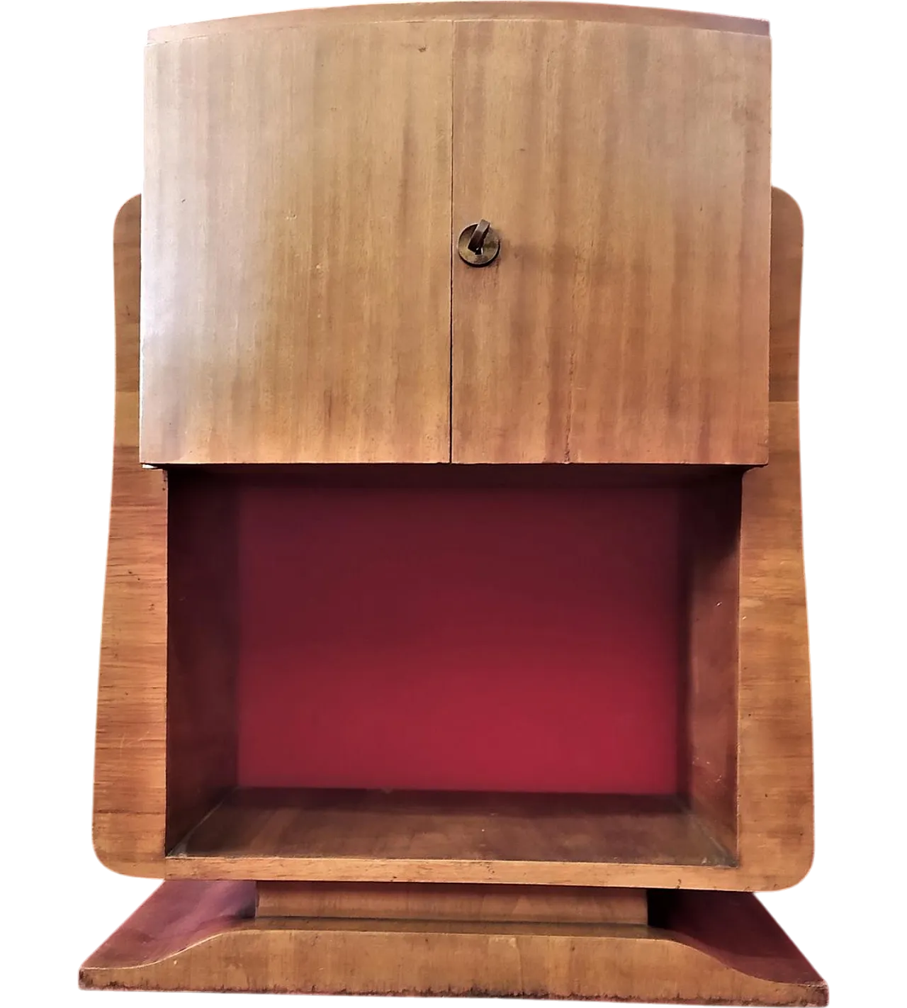 Walnut cutlery cabinet, 20th century 11