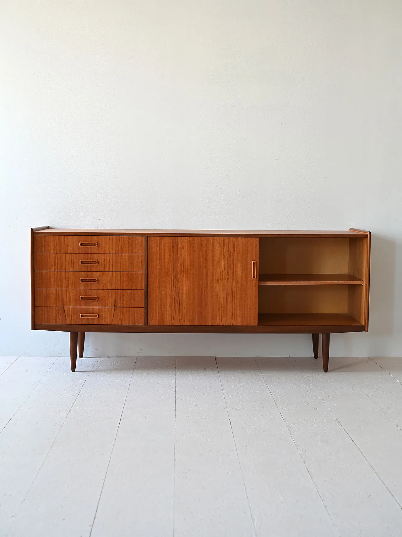 Sideboard scandinavo in teak 3