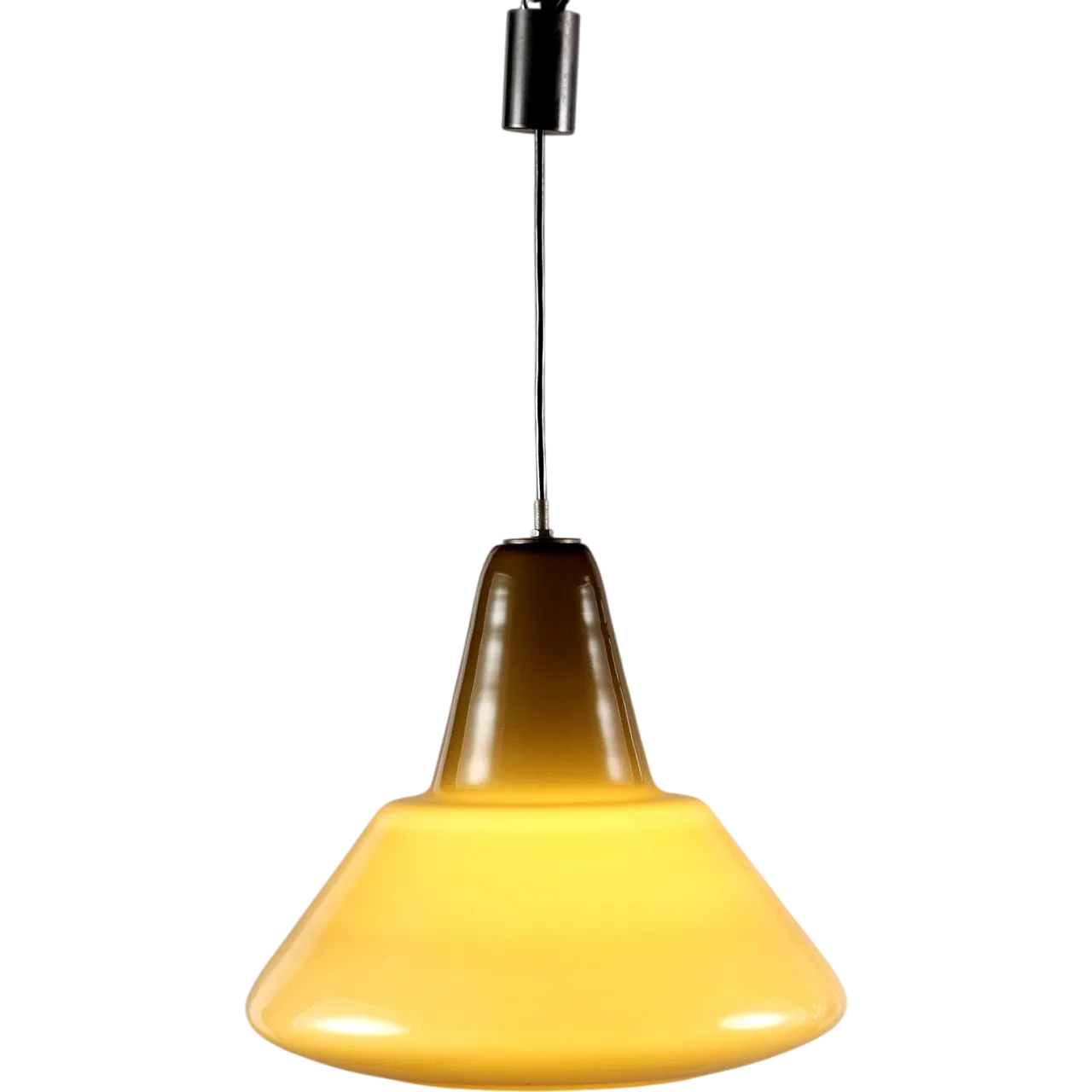 Coloured glass ceiling lamp, 1960s 9