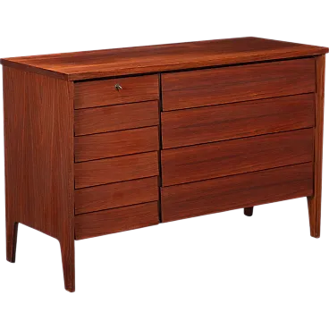 Chest of drawers in exotic wood veneer, 1960s