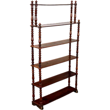 Walnut etagere, 19th century