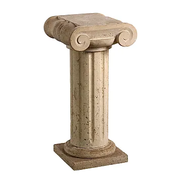 Travertine vase column, early 20th century