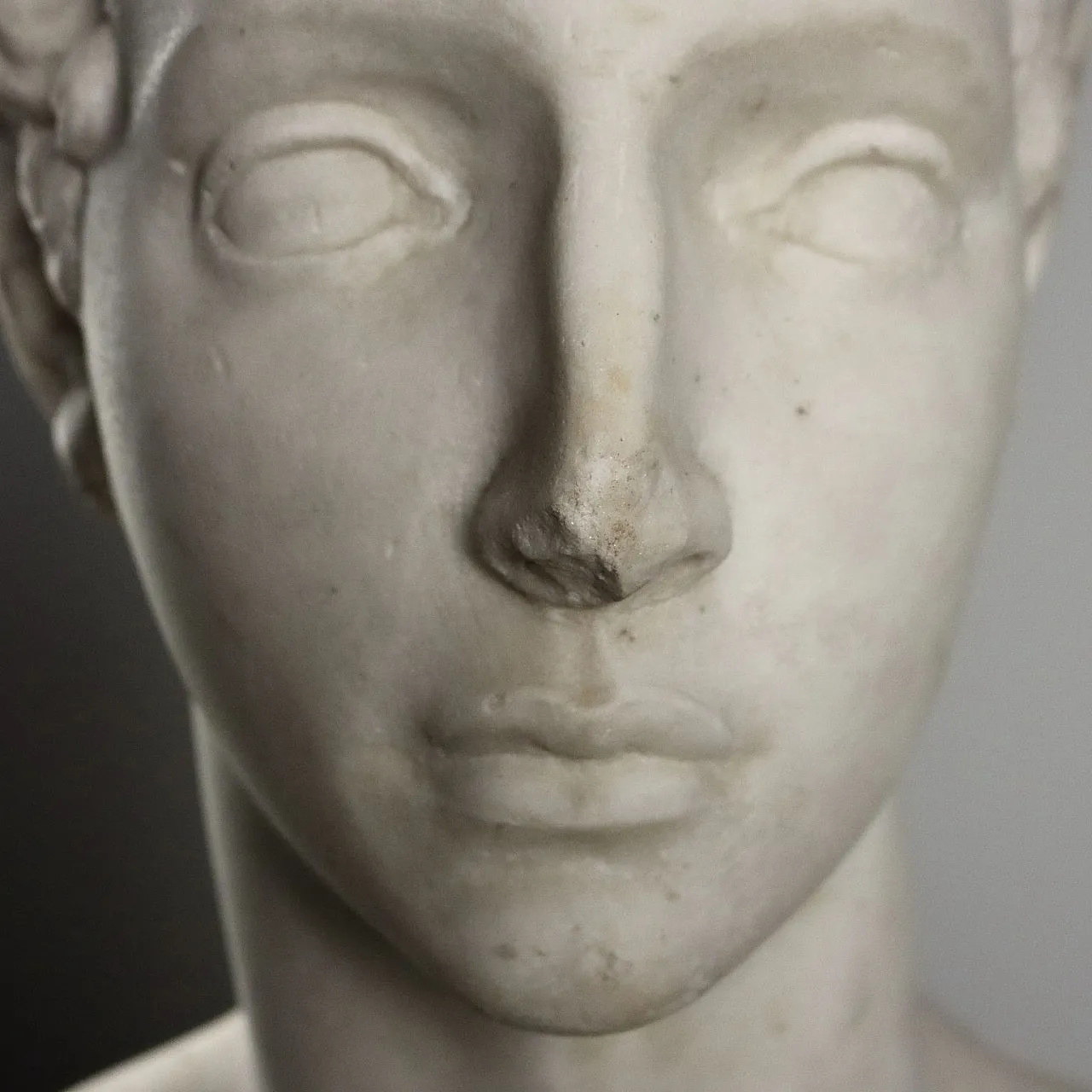 A erm of young man marble sculpture, 19th century 4