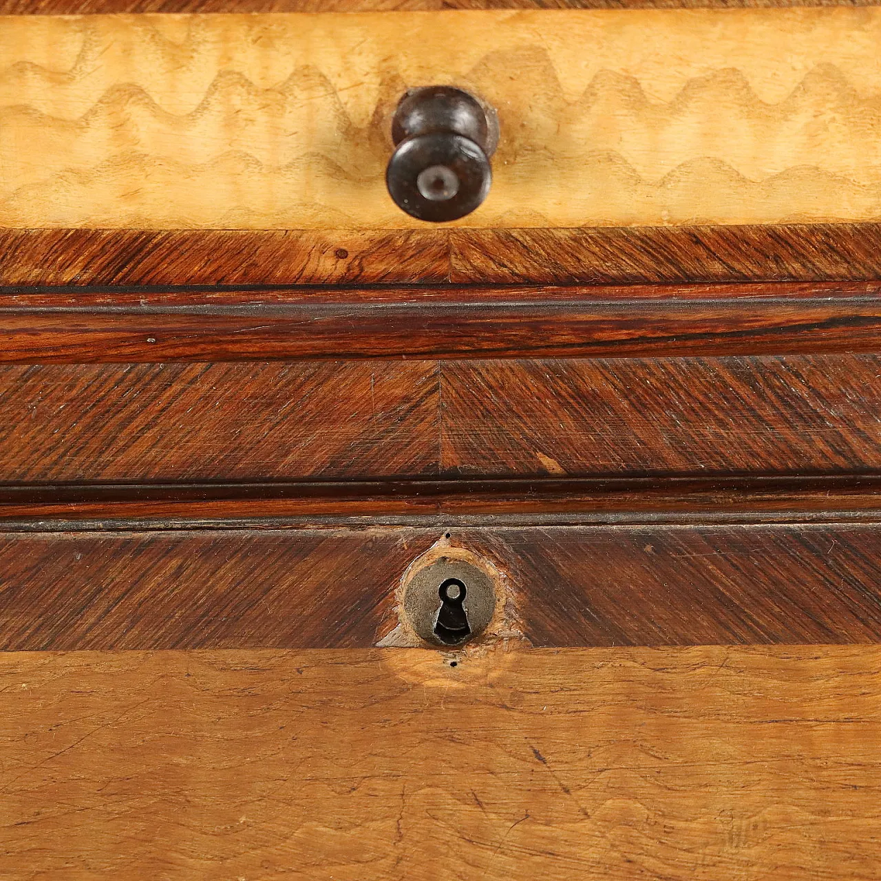 Napoleon III flap-door desk in walnut and bronze, 19th century 7