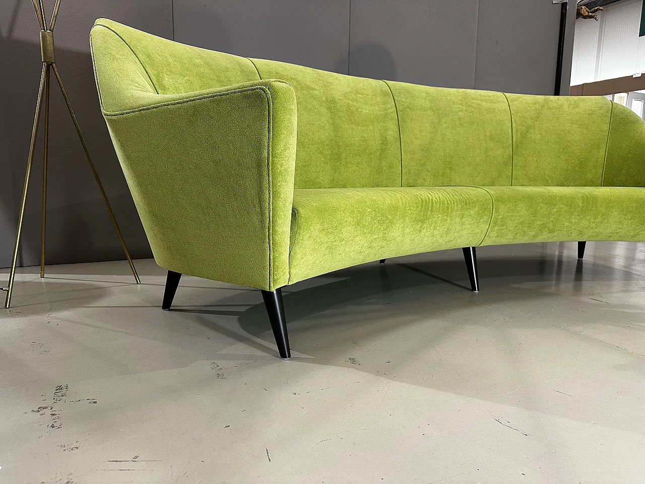 Green mid-century sofa, 50s 3