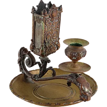 Bronze candlestick, 19th century