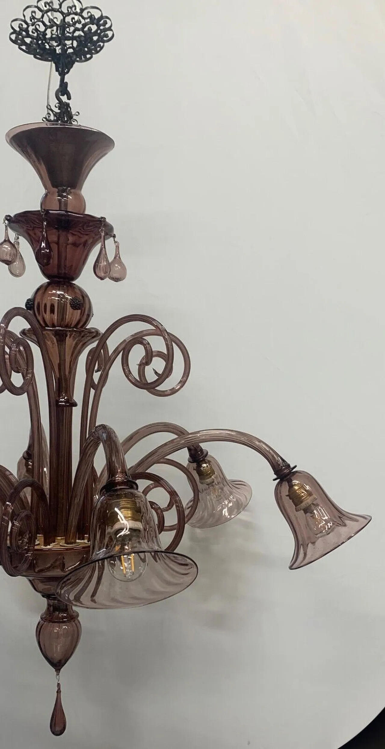 Murano glass chandelier by A.V.E.M., 1930s 2