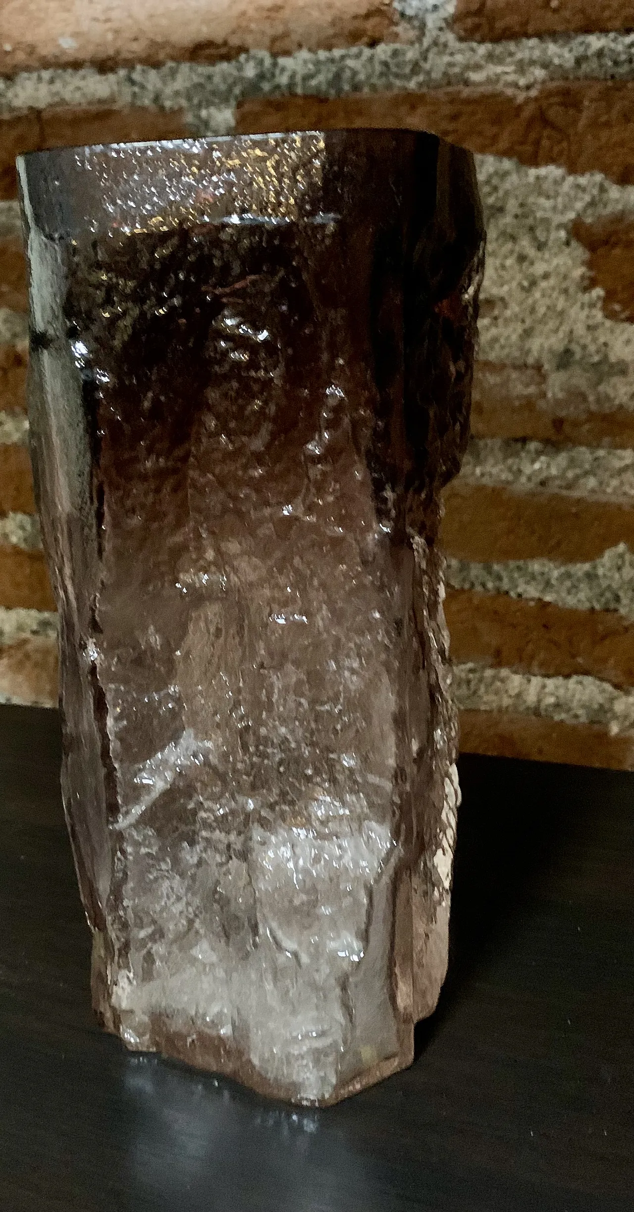 Brutality glass vase by Kaj Blomqvist, 70s 4