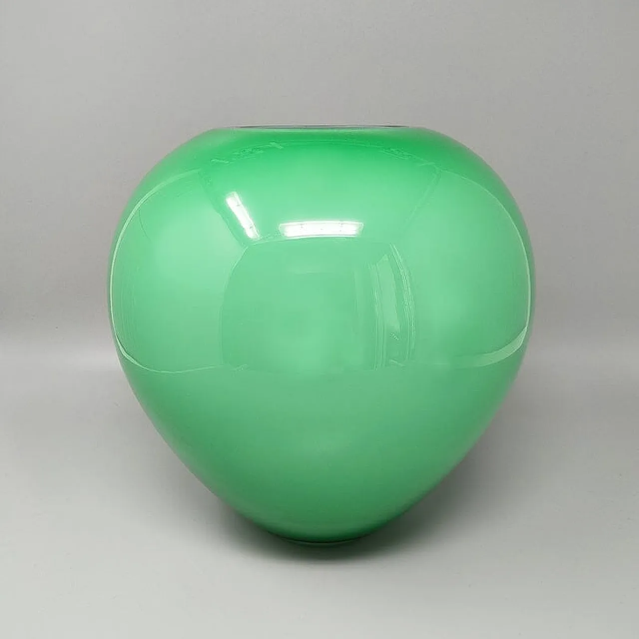 Green vase by Ind. Vetraria Valdarnese, 60s 3