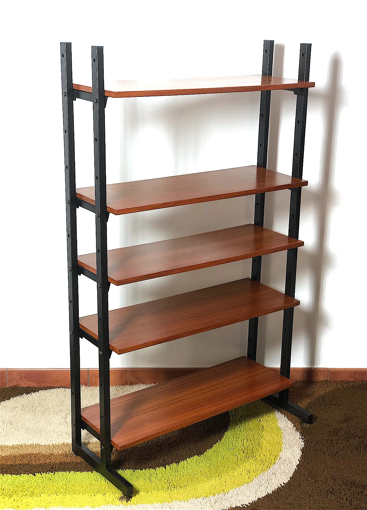 Cabinet bookcase with 5 shelves, 60s 3