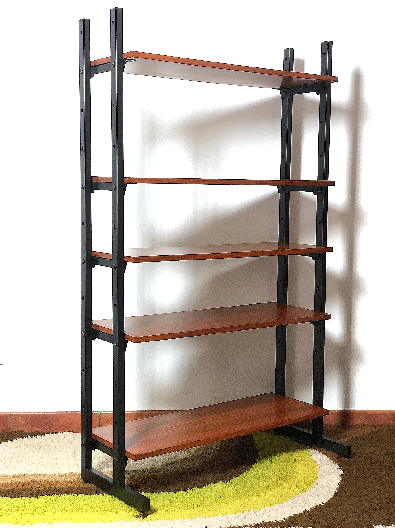 Cabinet bookcase with 5 shelves, 60s 4