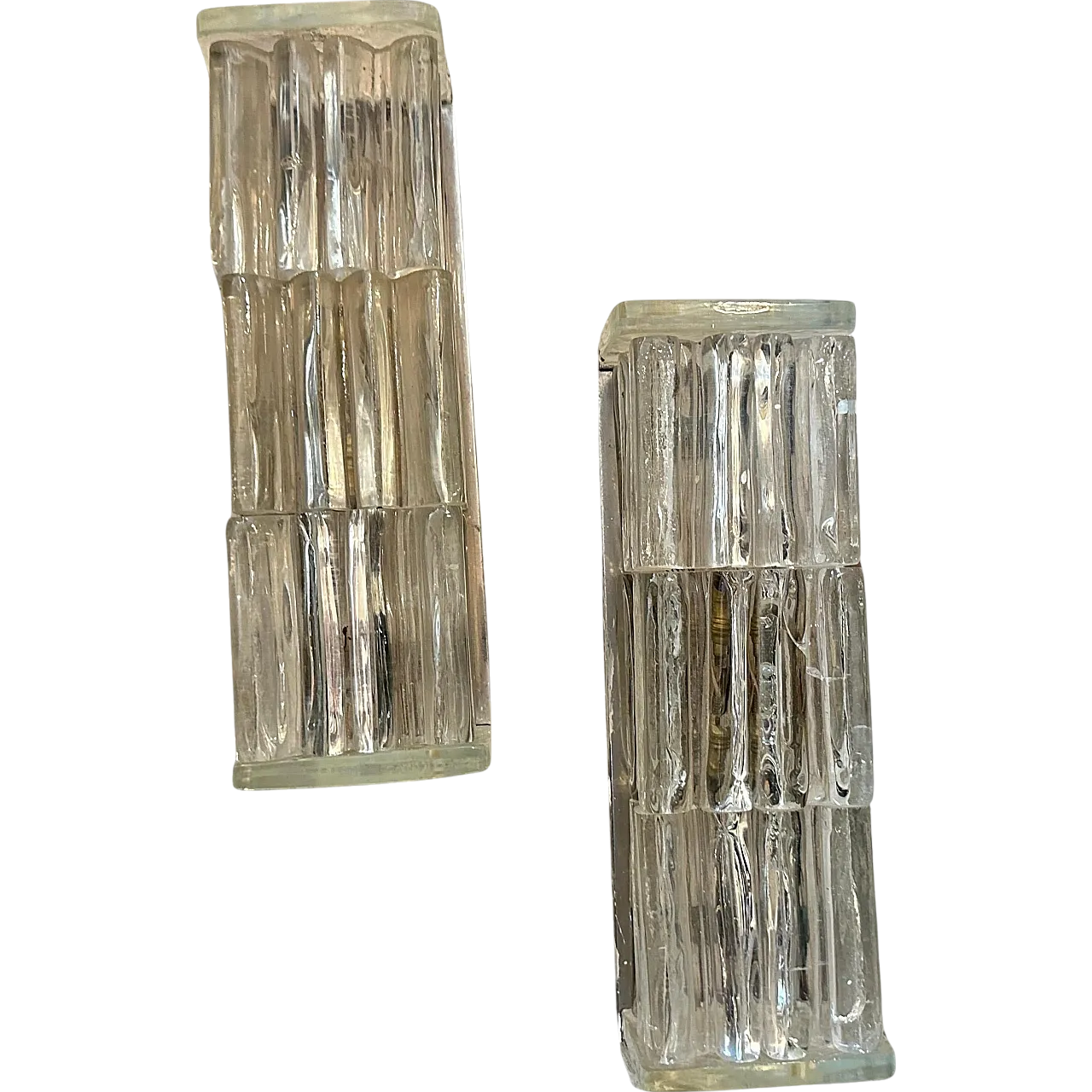 Pair of Murano glass wall sconces by Poliarte, 1960s 16