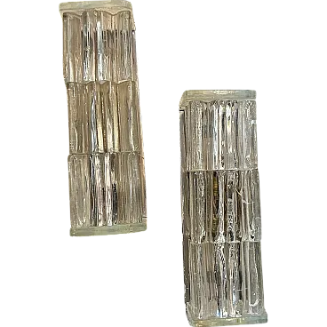 Pair of Murano glass wall sconces by Poliarte, 1960s