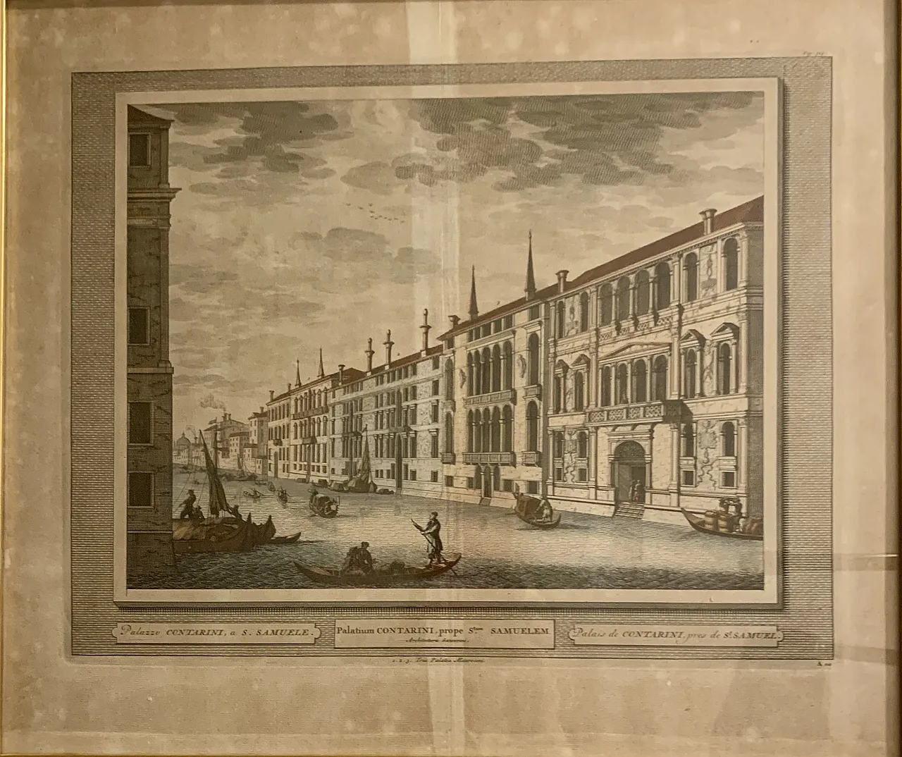 Palazzo Contarini etching and burin, 18th century 5