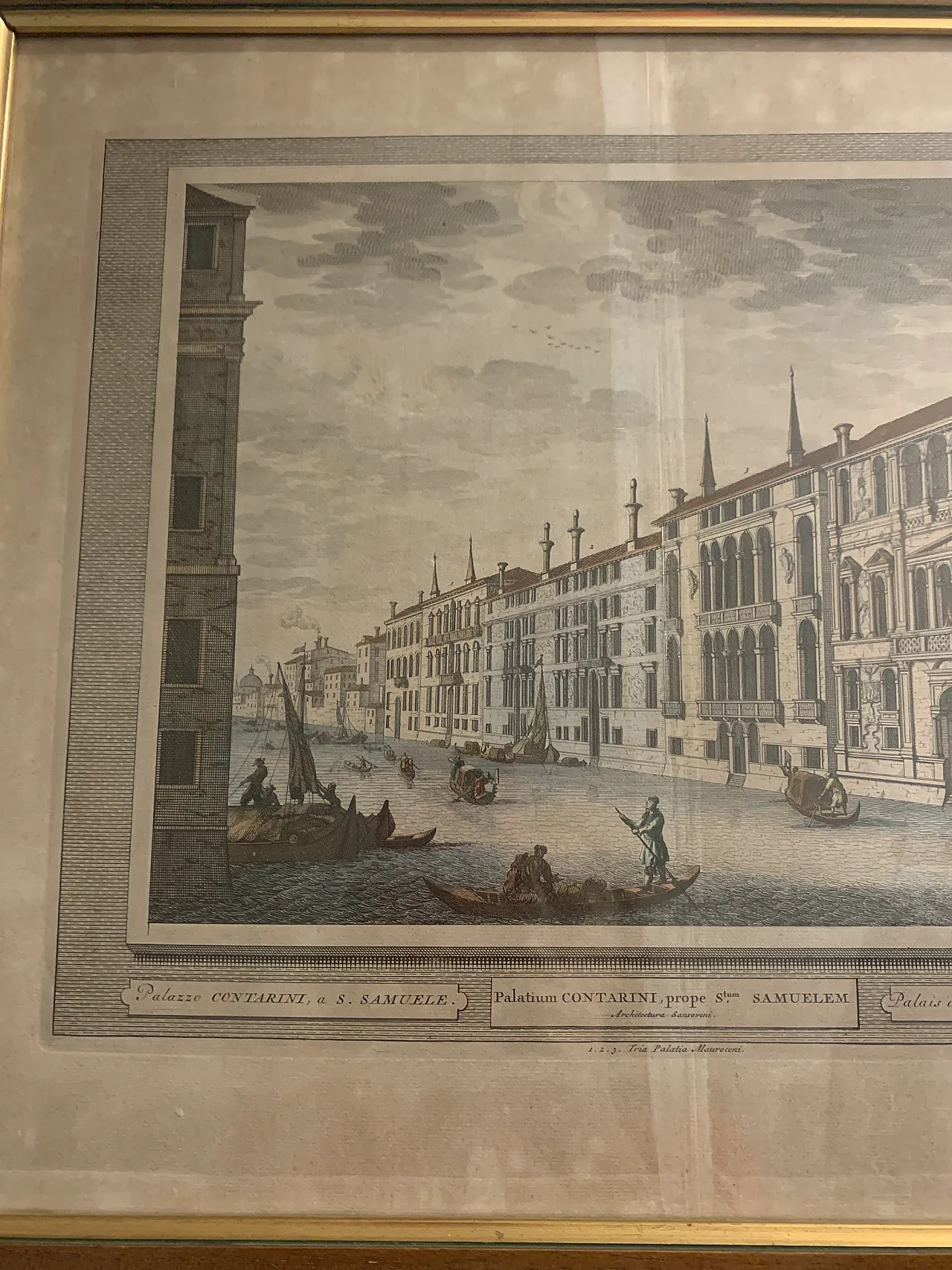 Palazzo Contarini etching and burin, 18th century 7