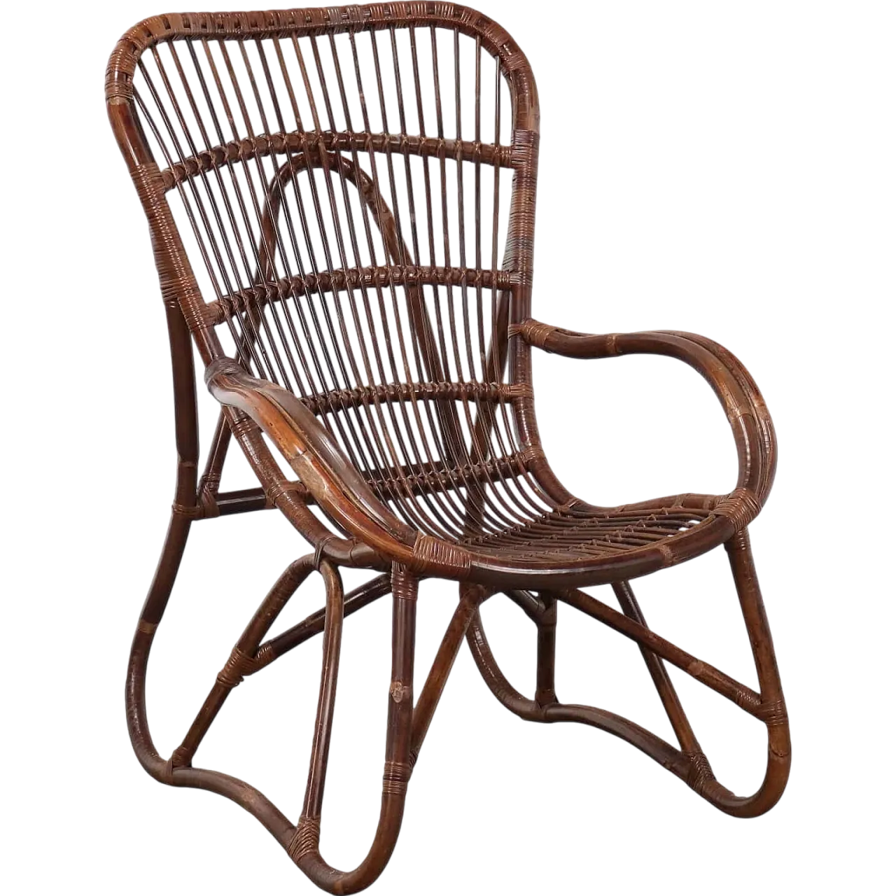 Bamboo armchair, late 20th century 10