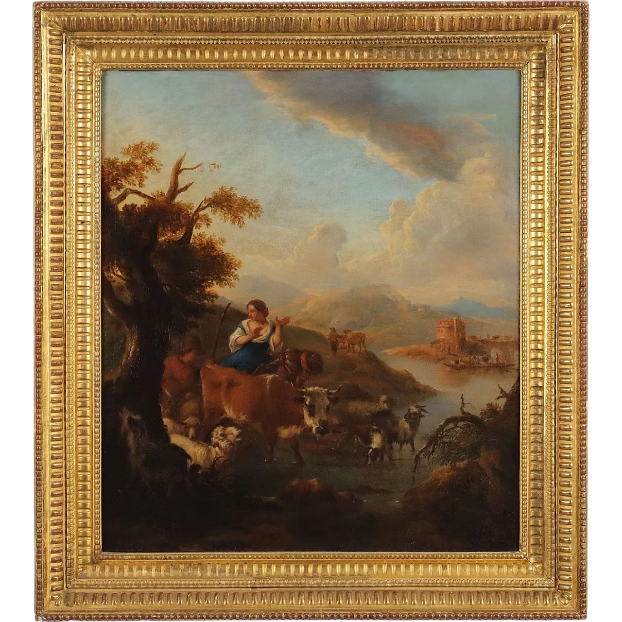 Landscape by Michiel Caree, oil on canvas, 18th century 11