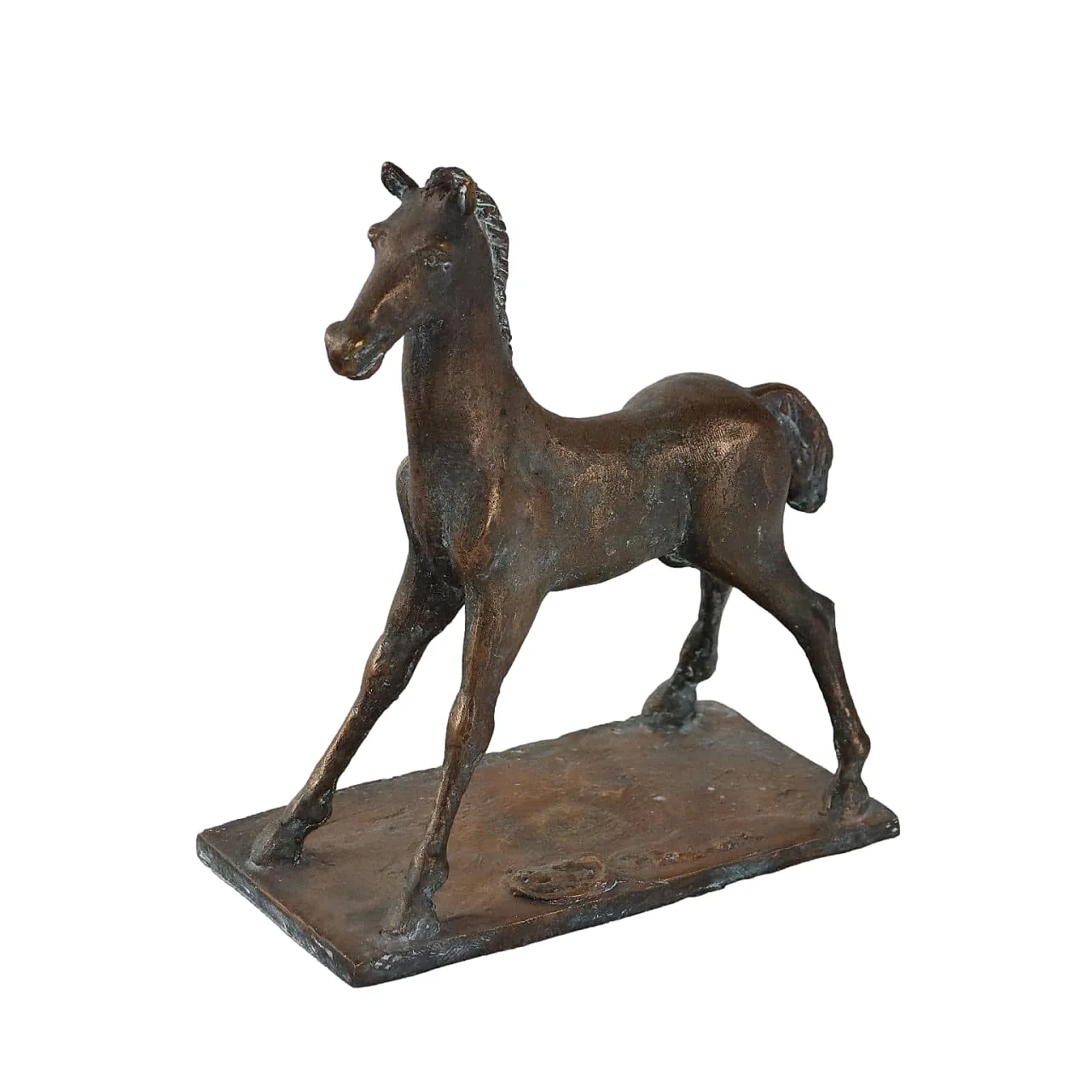 Cavallo in bronzo di Eros Pellini, fine '900 1