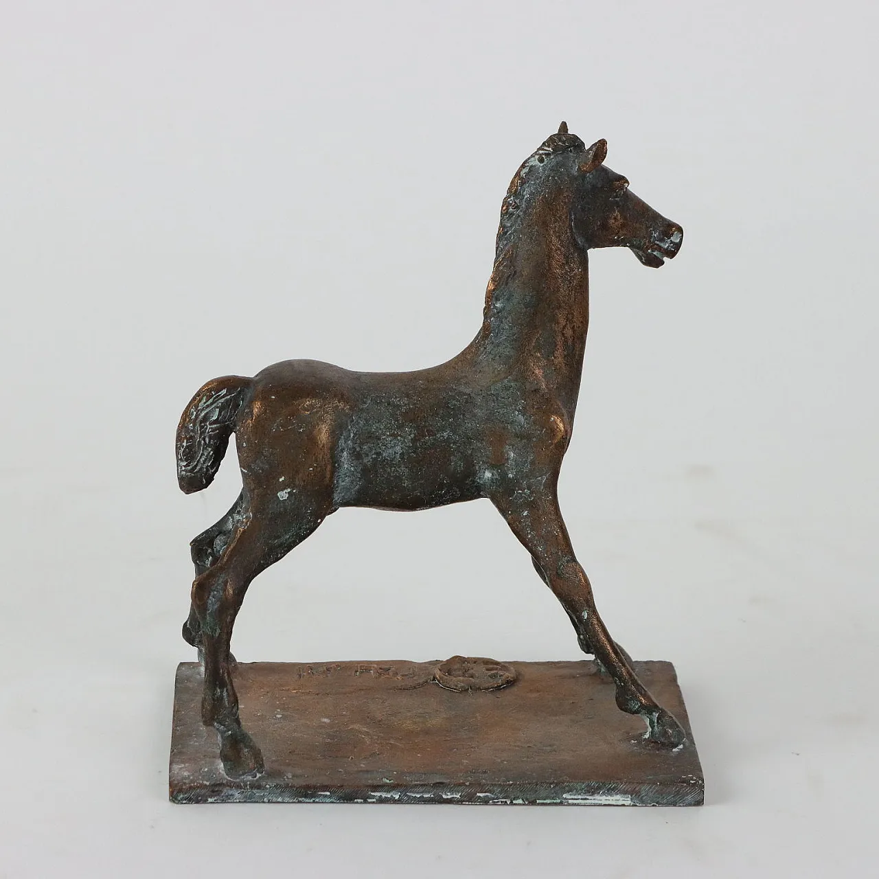 Cavallo in bronzo di Eros Pellini, fine '900 5