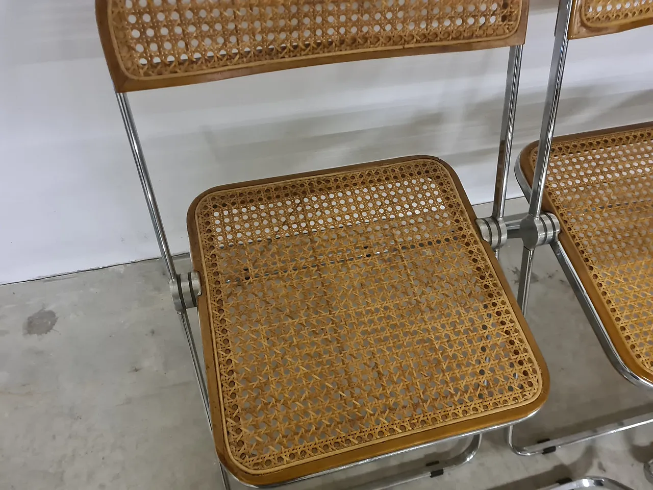 5 Plia chairs canè version, 70s 10