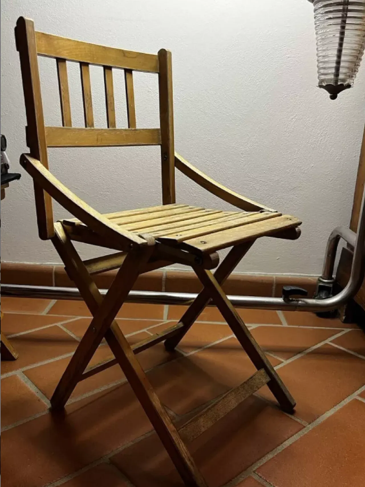 Sedia pieghevole per bambini in legno, anni '50 6