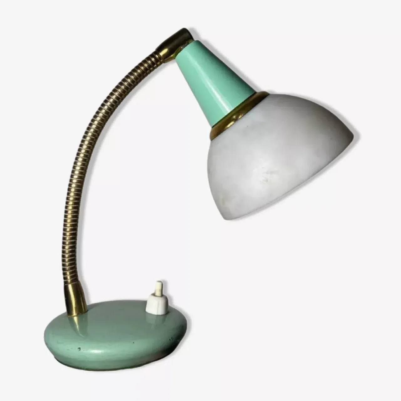 Lampada da comodino in metallo, anni '50 1