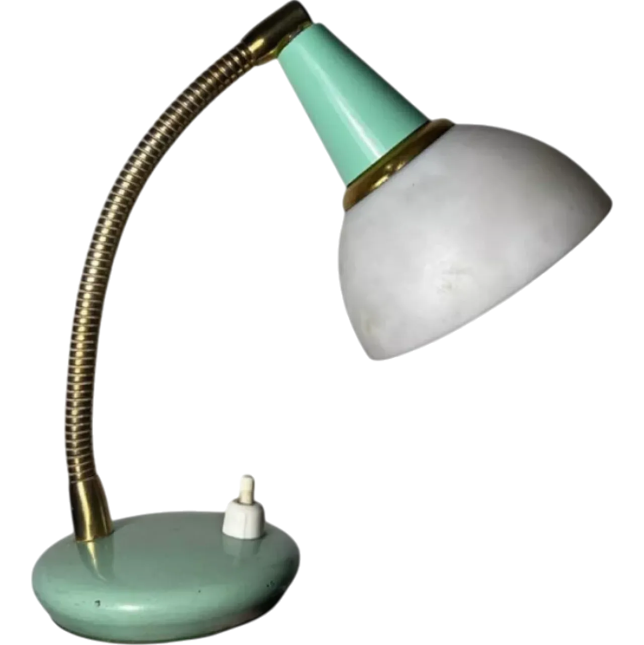 Lampada da comodino in metallo, anni '50 7