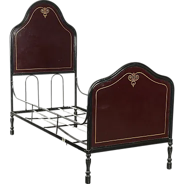 Umbertino wrought iron bed, 19th century