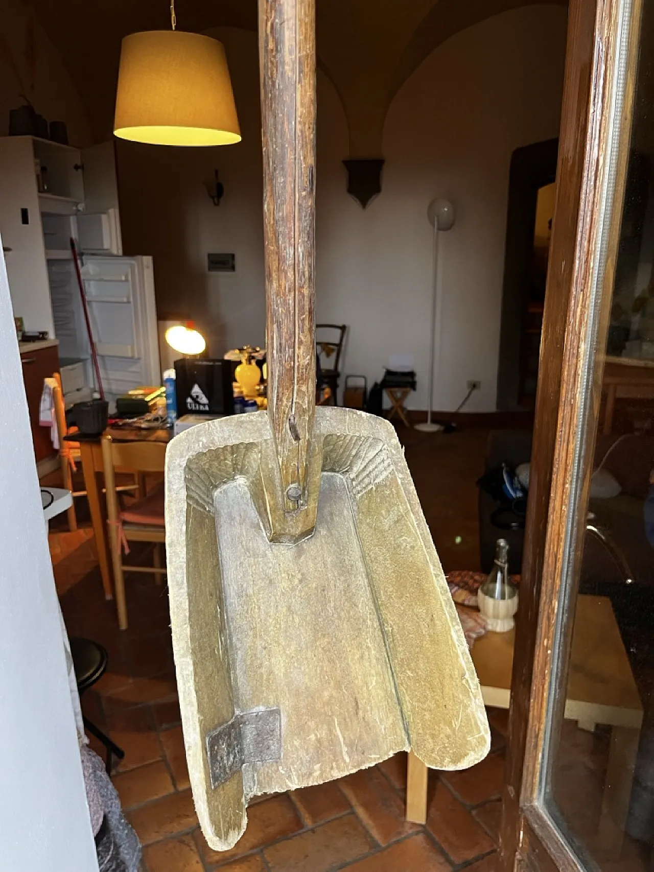 Rustic Grain shovel in wood, Italy, early 20th century 1