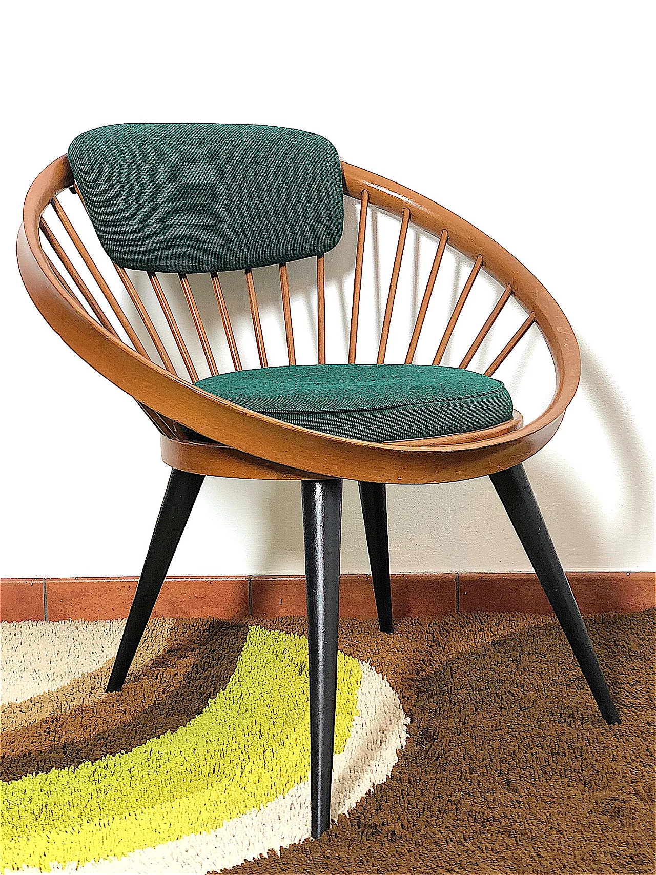 Poltrona Circle Chair By Yndve Ekstrom, Svezia, anni '50 4