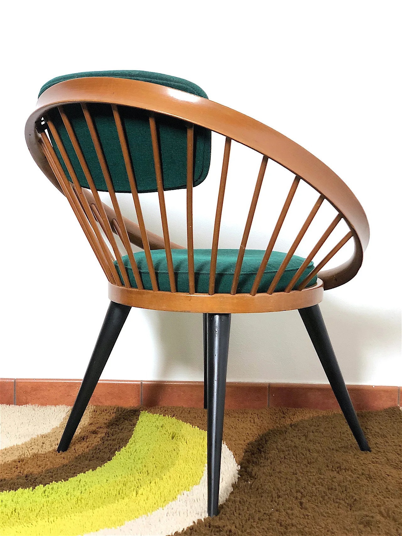 Poltrona Circle Chair By Yndve Ekstrom, Svezia, anni '50 7