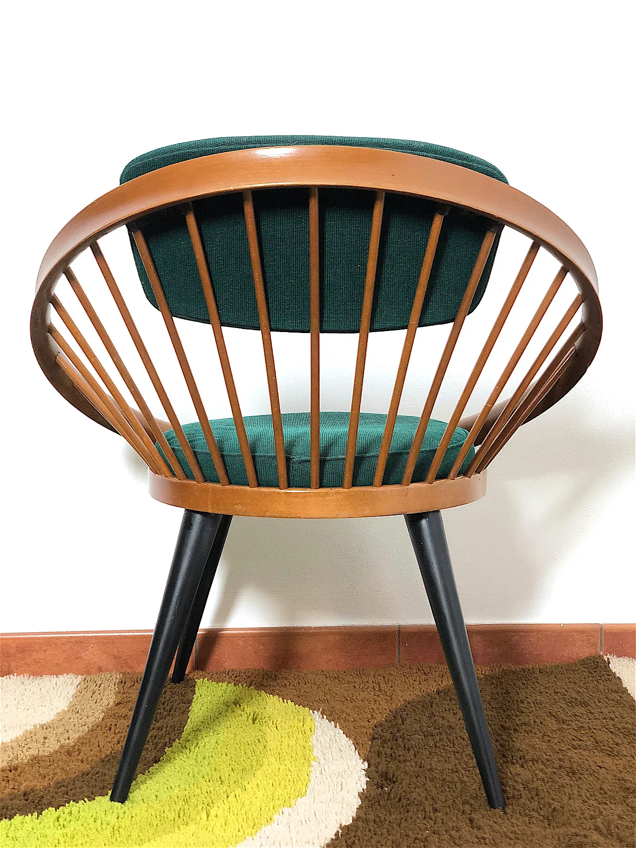 Poltrona Circle Chair By Yndve Ekstrom, Svezia, anni '50 8