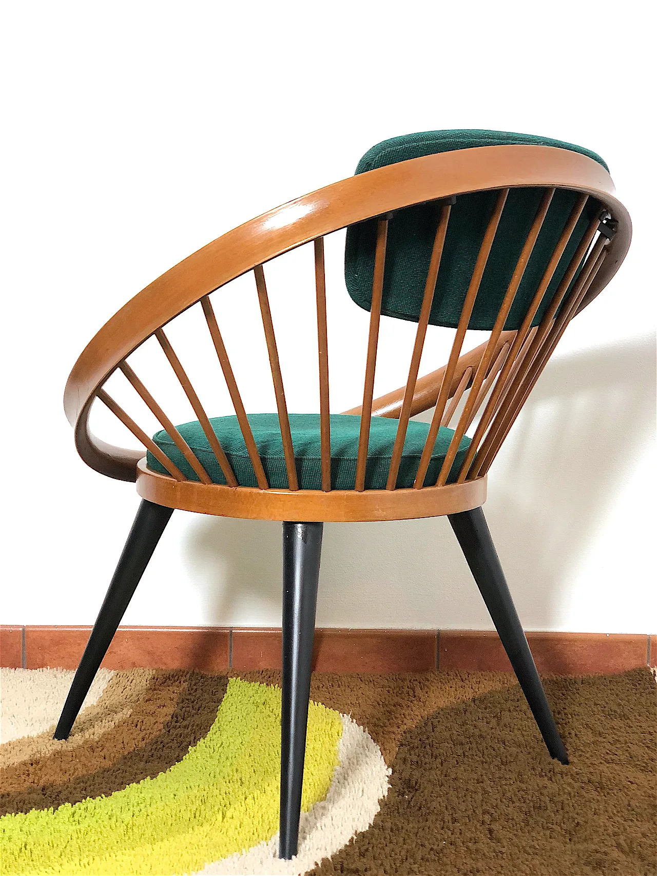 Poltrona Circle Chair By Yndve Ekstrom, Svezia, anni '50 9