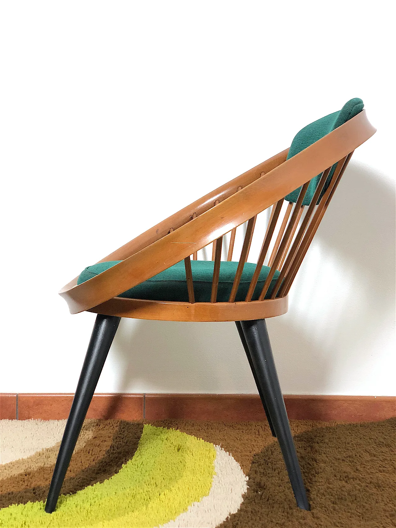 Poltrona Circle Chair By Yndve Ekstrom, Svezia, anni '50 10