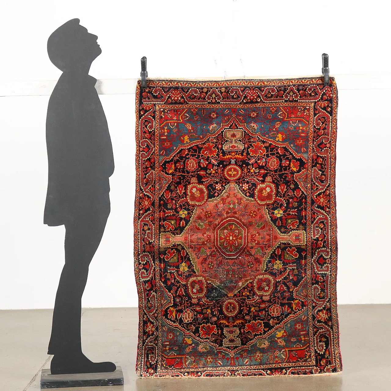 Saruk cotton and wool rug with fine knot, late 20th century 2