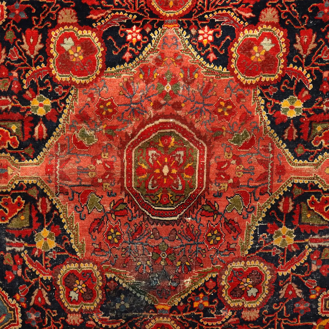 Saruk cotton and wool rug with fine knot, late 20th century 3