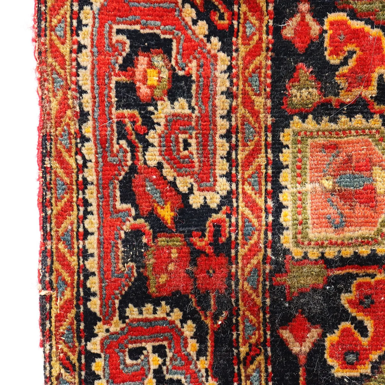 Saruk cotton and wool rug with fine knot, late 20th century 5