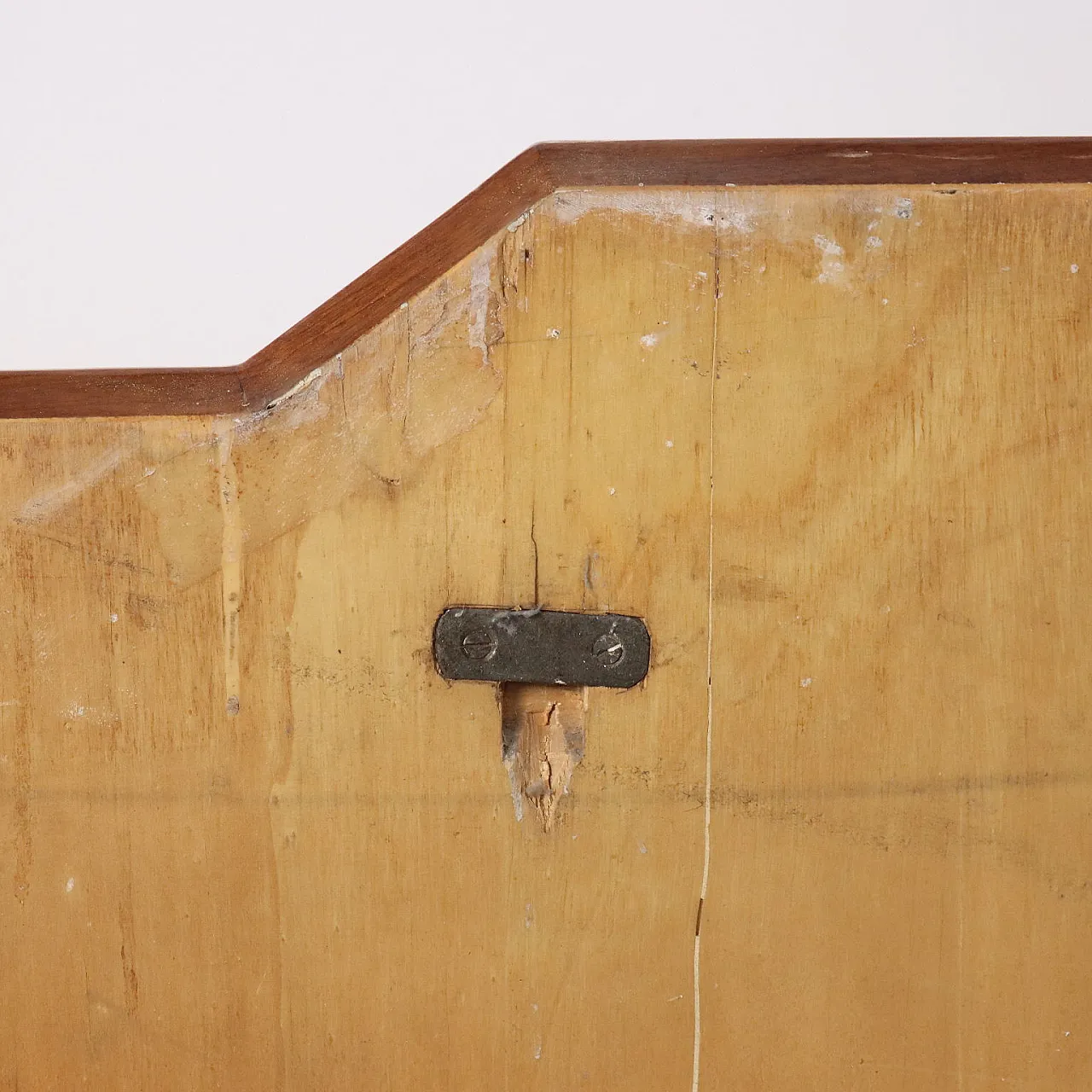 Headboard with wooden bedside tables, 1960s 7