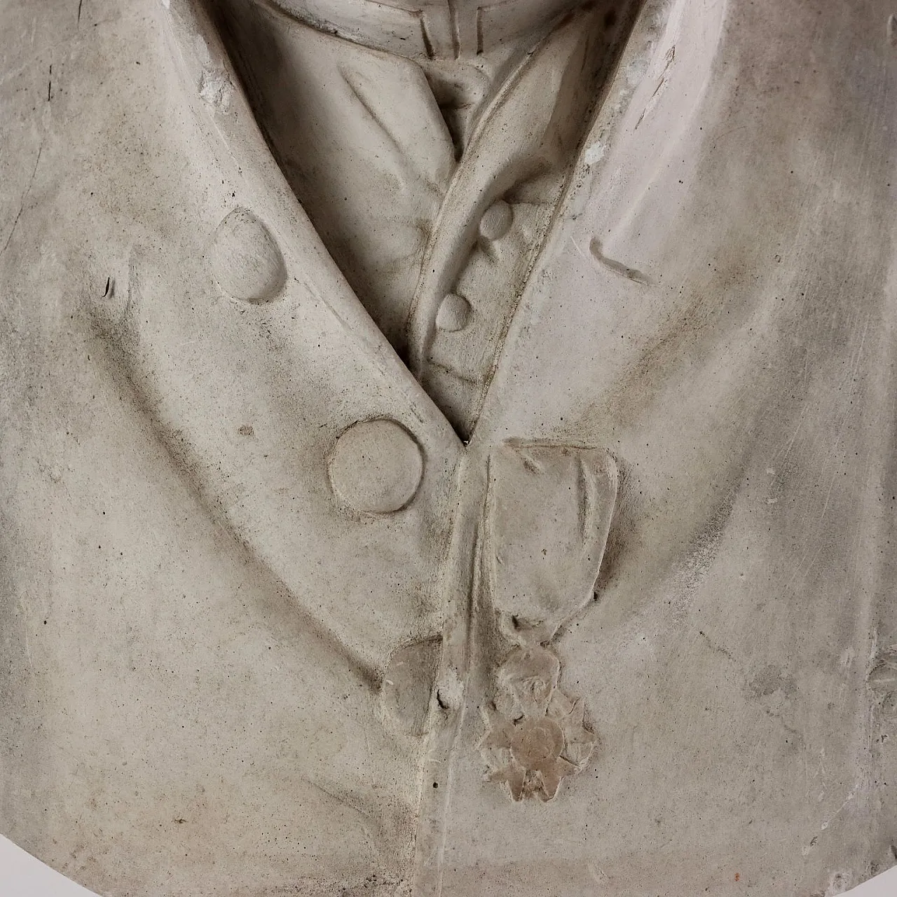 Plaster male bust, late 20th century 4