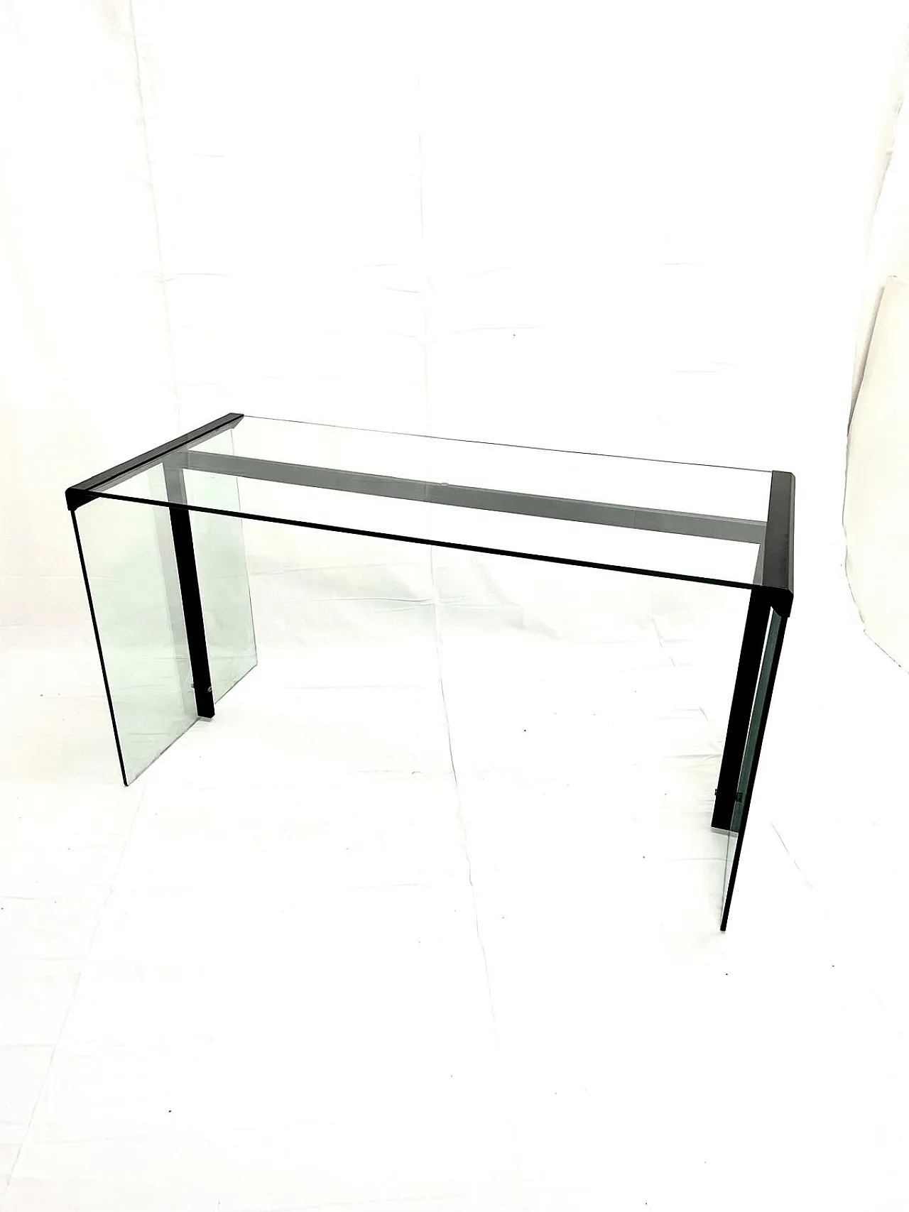 Glass desk by Gallotti & Radice, 1970s 1