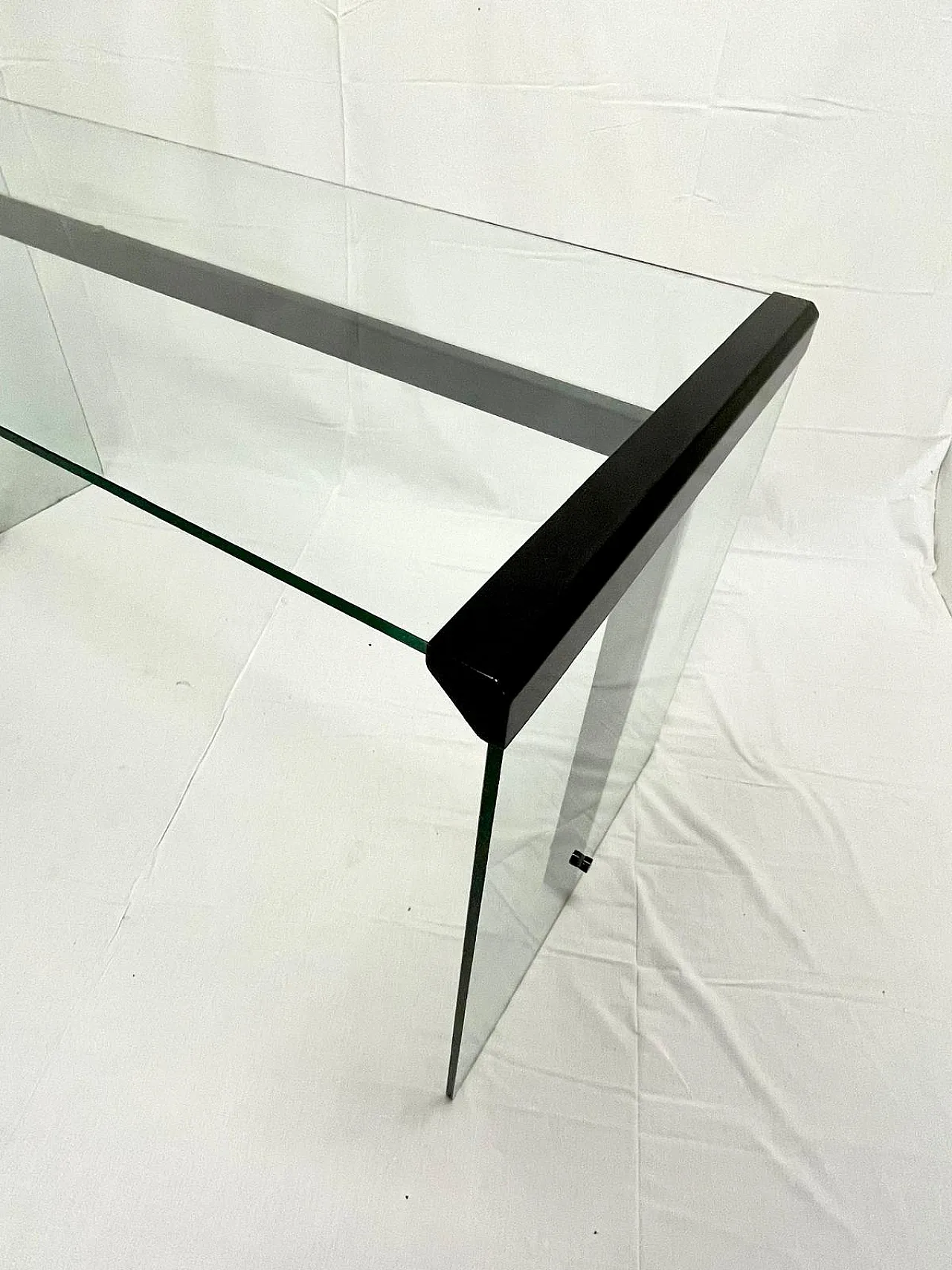 Glass desk by Gallotti & Radice, 1970s 2