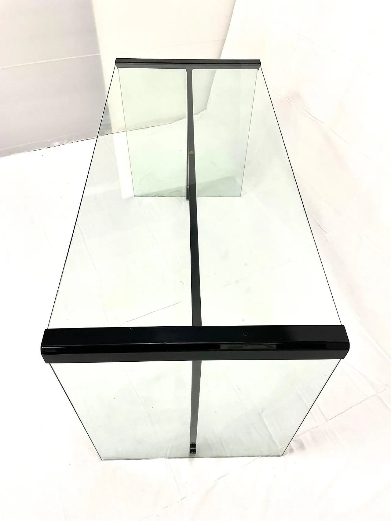 Glass desk by Gallotti & Radice, 1970s 3